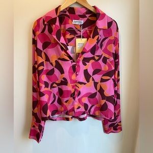 CHARLIE HOLIDAY / ANTHROPOLOGIE Catalina Blouse Size 6 US